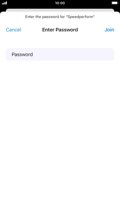 Key in the password for the Wi-Fi network and press Join. Key in the password for the Wi-Fi network and press Join.