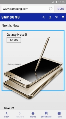 Press the address bar. Press the address bar.