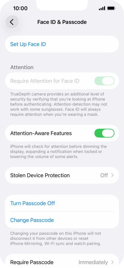 Press Turn Passcode Off and key in the phone lock code. Press Turn Passcode Off and key in the phone lock code.