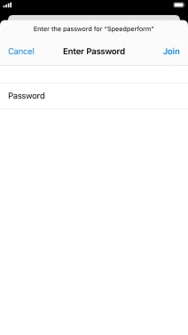 Key in the password for the Wi-Fi network and press Join. Key in the password for the Wi-Fi network and press Join.