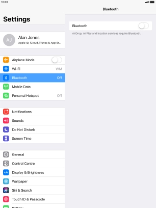 Press the indicator next to Press the indicator next to