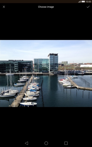 Press the confirm icon. Press the confirm icon.