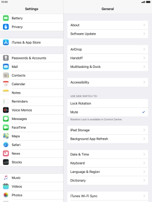 Press iTunes & App Store. Press iTunes & App Store.