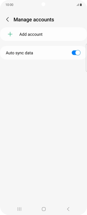 Press Add account. Press Add account.