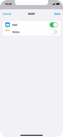 Press Save. Your email account has now been set up. To select more settings for incoming and outgoing server, proceed with the following steps. Press Save. Your email account has now been set up. To select more settings for incoming and outgoing server, proceed with the following steps.