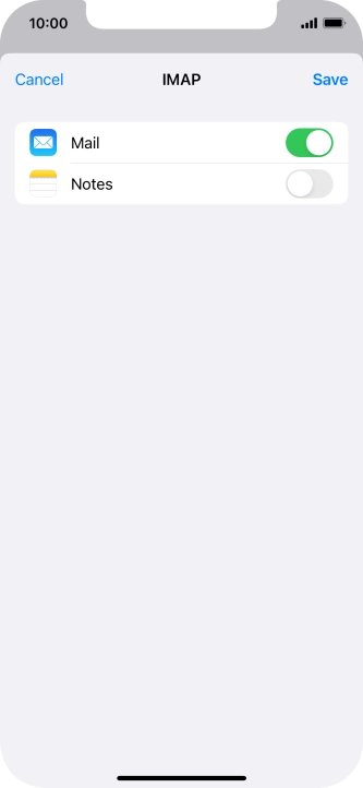 Press Save. Your email account has now been set up. To select more settings for incoming and outgoing server, proceed with the following steps. Press Save. Your email account has now been set up. To select more settings for incoming and outgoing server, proceed with the following steps.