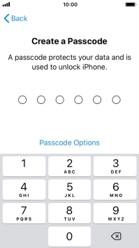 Press Passcode Options. Press Passcode Options.