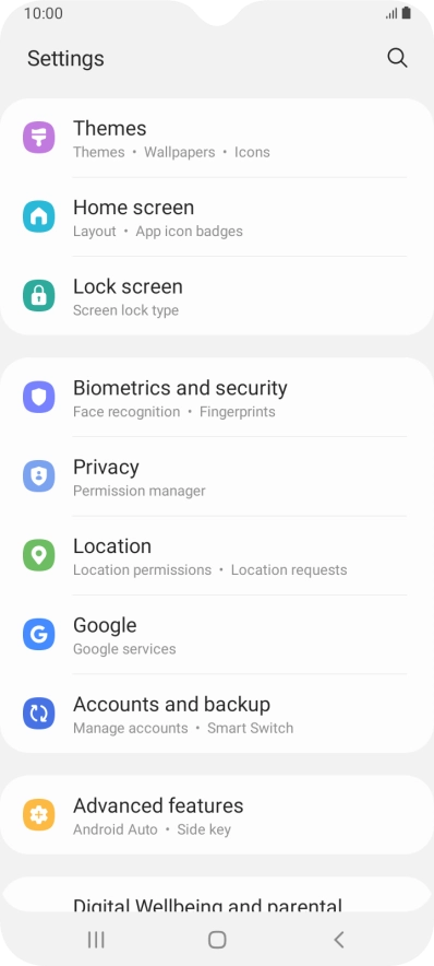 Press Lock screen. Press Lock screen.