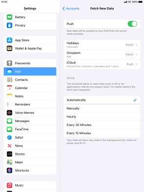 Press the indicator next to Press the indicator next to