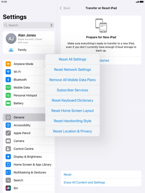 Press Reset Network Settings. Press Reset Network Settings.