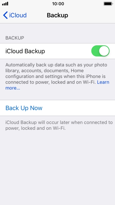 Press Back Up Now and wait while the phone memory is backed up. Press Back Up Now and wait while the phone memory is backed up.