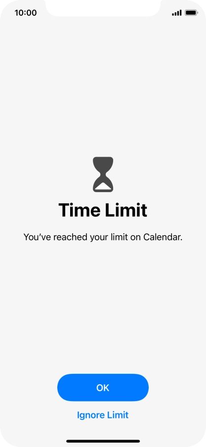 Press Ignore Limit. Press Ignore Limit.