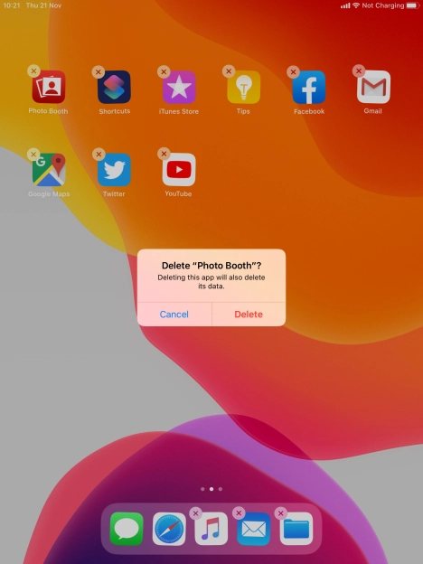 Press Delete. Press Delete.