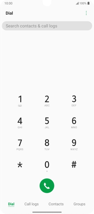 Press the menu icon. Press the menu icon.