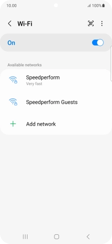 Press the menu icon. Press the menu icon.