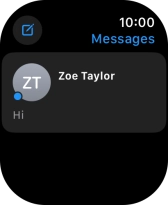 Press the required text message. Press the required text message.