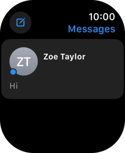 Press the required text message. Press the required text message.