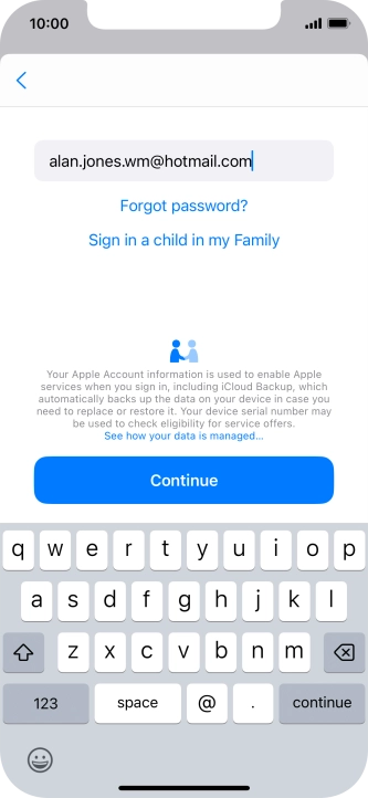 Press Continue. Press Continue.
