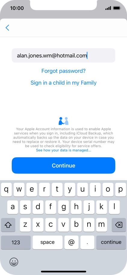 Press Continue. Press Continue.