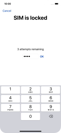 If your SIM is locked, key in your PIN and press OK. If your SIM is locked, key in your PIN and press OK.