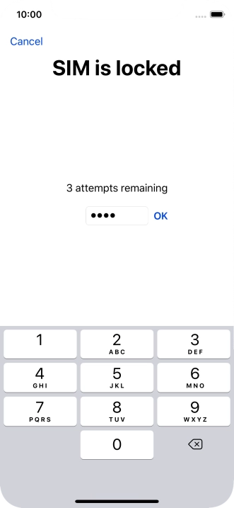 If your SIM is locked, key in your PIN and press OK. If your SIM is locked, key in your PIN and press OK.