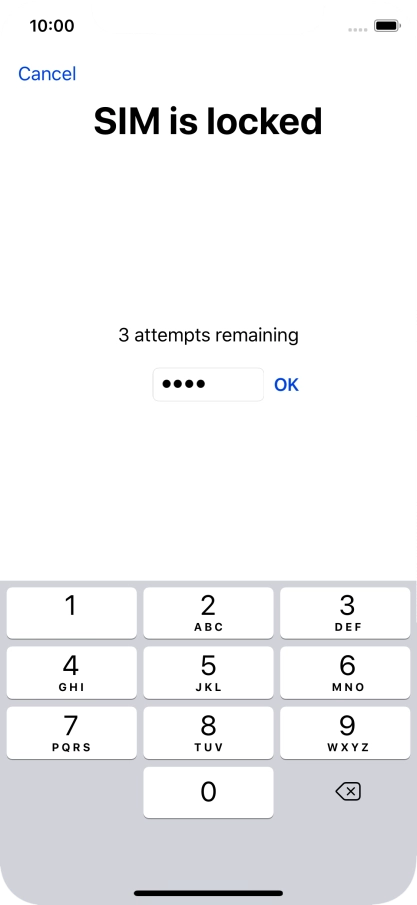If your SIM is locked, key in your PIN and press OK. If your SIM is locked, key in your PIN and press OK.