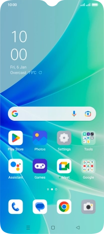 Press the phone icon. Press the phone icon.