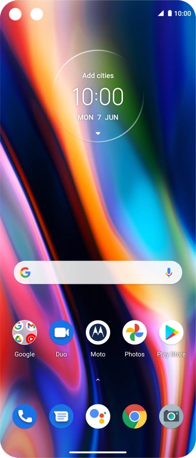 Press the phone icon. Press the phone icon.