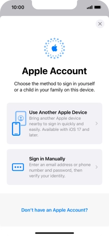 Press Sign in Manually. Press Sign in Manually.