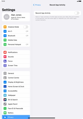 Press the indicator next to Press the indicator next to
