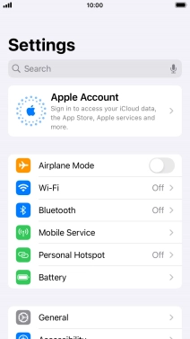 Press Apple Account. Press Apple Account.