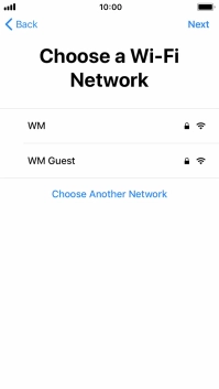 Press the required Wi-Fi network. Press the required Wi-Fi network.
