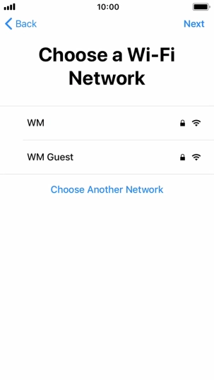 Press the required Wi-Fi network. Press the required Wi-Fi network.