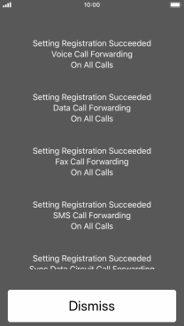 Press Dismiss. Press Dismiss.