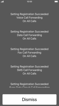 Press Dismiss. Press Dismiss.