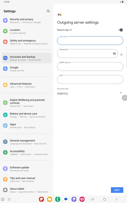 Press the field below Press the field below