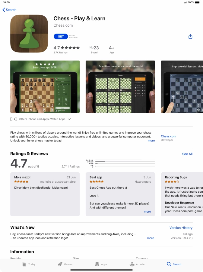 Press GET and follow the instructions on the screen to install the app. Press GET and follow the instructions on the screen to install the app.