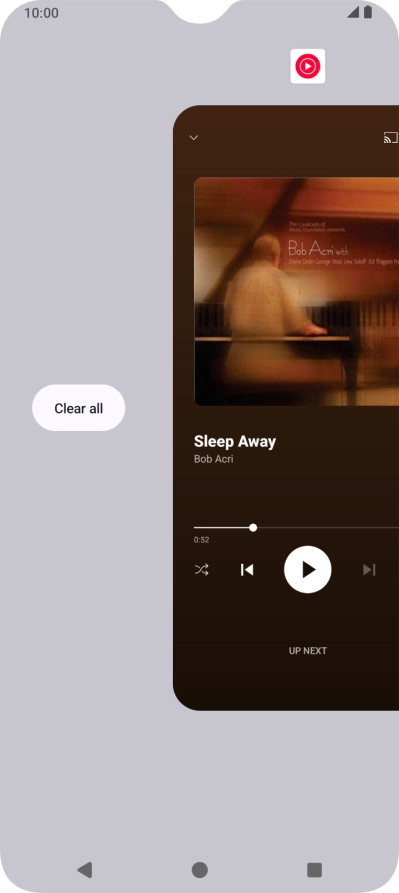 Press Clear all. Press Clear all.