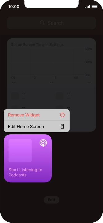 Press Remove Widget. Press Remove Widget.