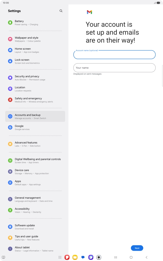 Press Your name and key in the required sender name. Press Your name and key in the required sender name.