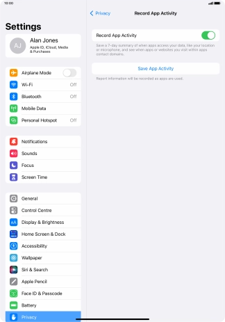 Press Save App Activity. Press Save App Activity.