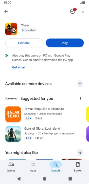 Press the Home key to return to the home screen. Press the Home key to return to the home screen.