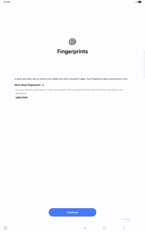 Press Continue. Press Continue.