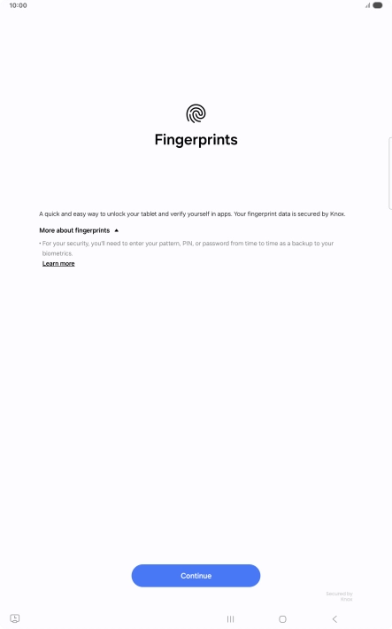 Press Continue. Press Continue.