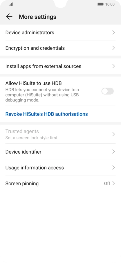 Press Encryption and credentials. Press Encryption and credentials.