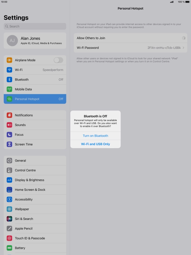 If Wi-Fi is turned on, press Wi-Fi and USB Only. If Wi-Fi is turned on, press Wi-Fi and USB Only.