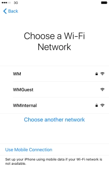 Press the required Wi-Fi network. Press the required Wi-Fi network.