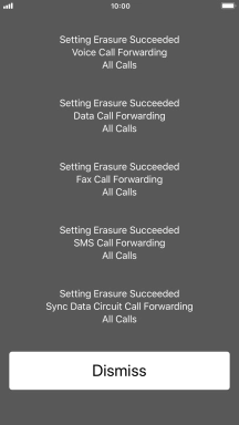 Press Dismiss. Press Dismiss.