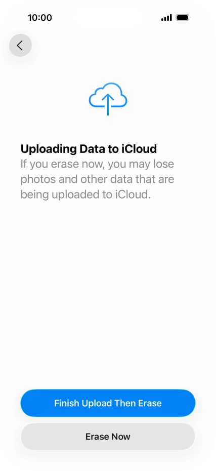 Press Erase Now. Press Erase Now.
