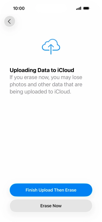 Press Erase Now. Press Erase Now.
